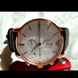 Emporio Armani AR1936 Brown Leather Watch